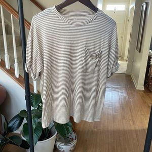 AE linen blend top